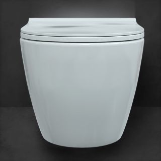 Подвесной унитаз Berges Mascon Rimless белый 082128 сиденье дюропласт Toma Slim SO микролифт быстросъёмное